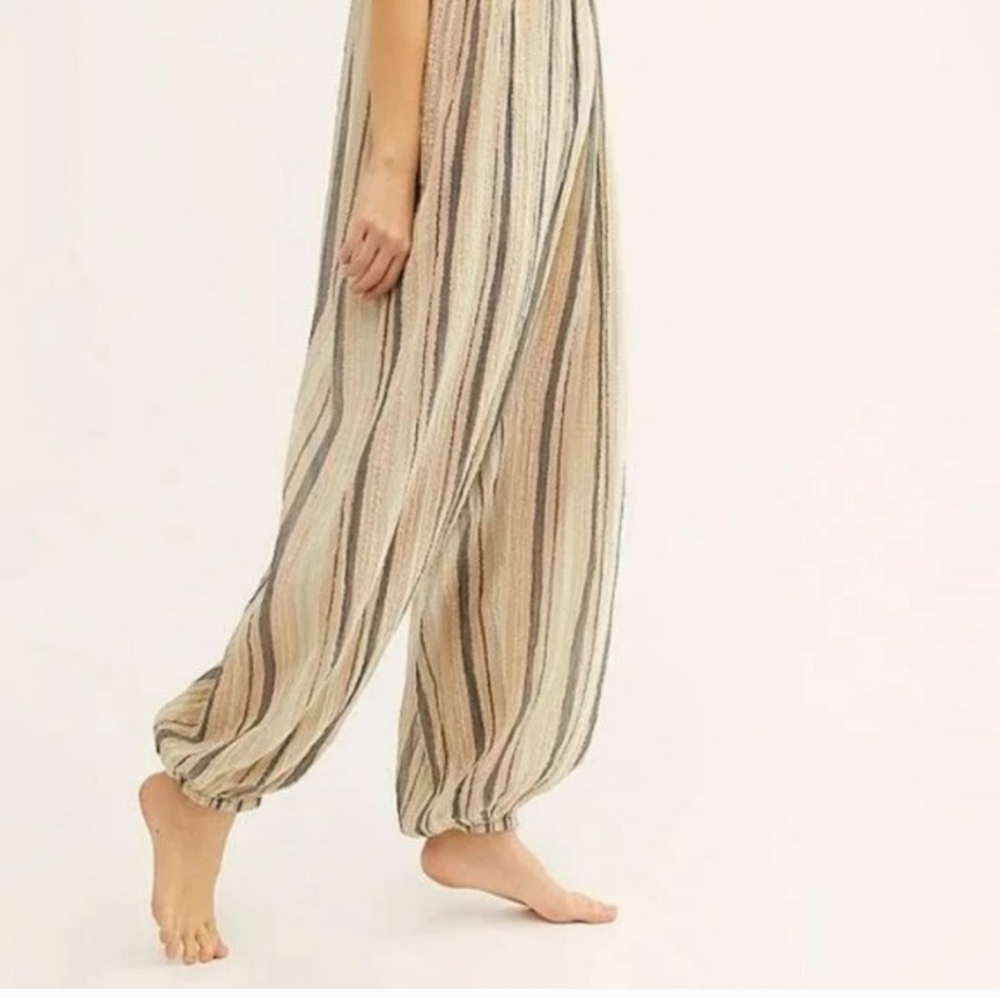 Pre-Loved Free People Harem Lurex Jumpsuit - Picture 2 of 13